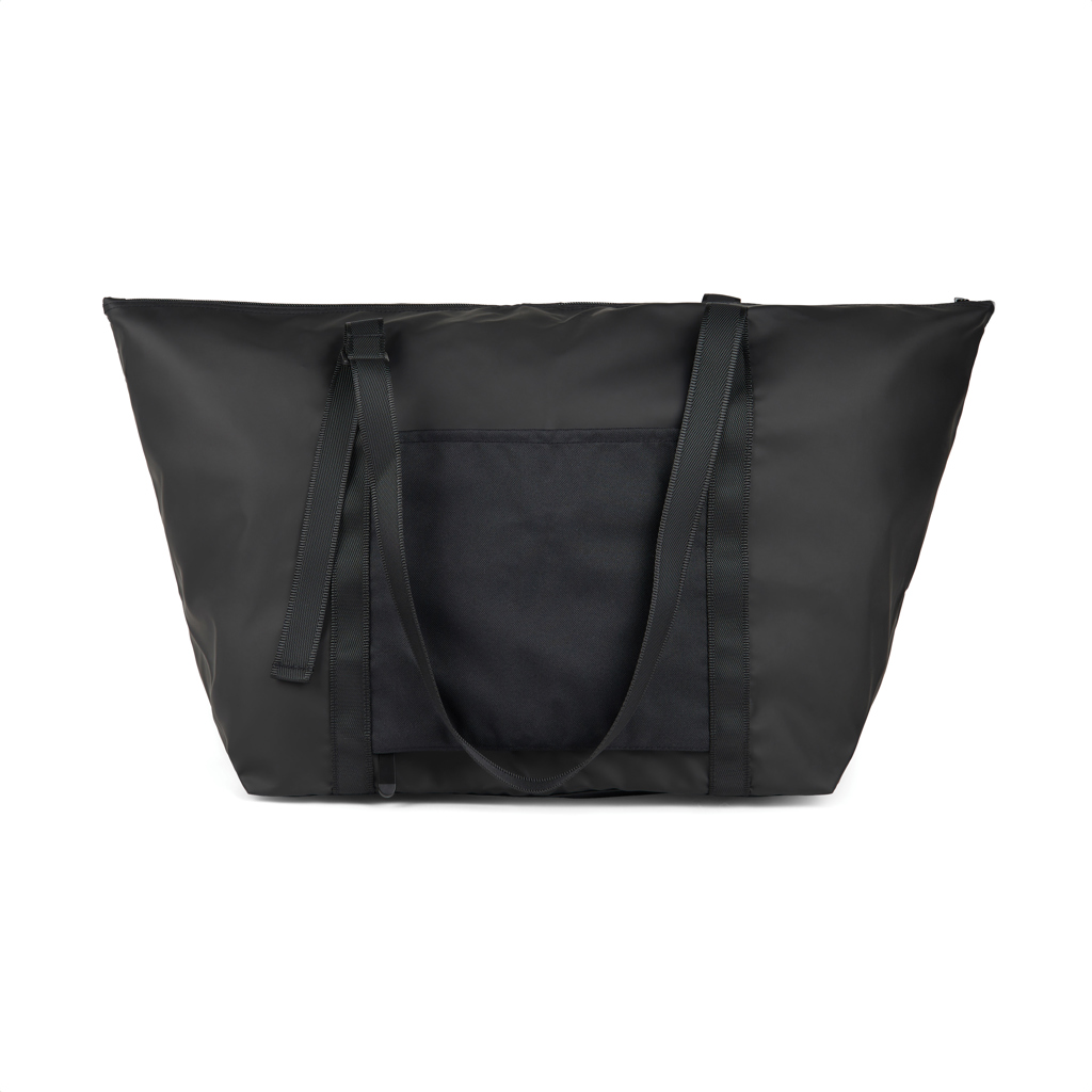 Sac week-end en polyester recyclé certifié Vinga Livorno_Noir