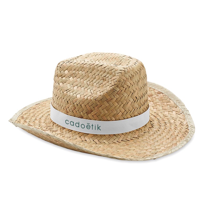 Chapeau publicitaire en paille de blé Texas_1