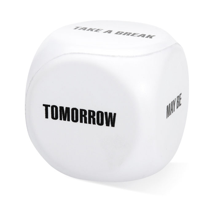 Balle anti-stress dé Relicup_Blanc