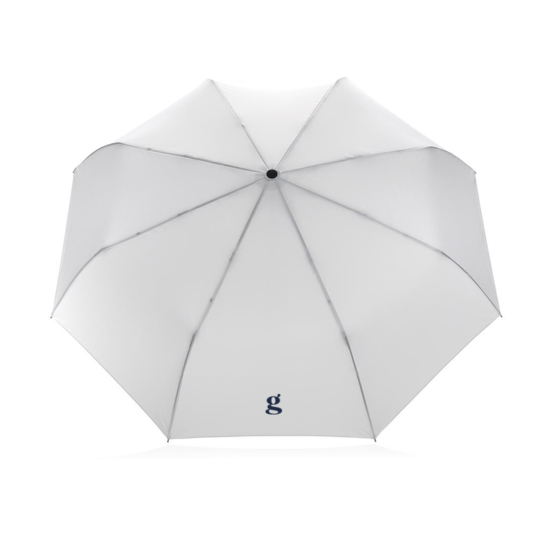Parapluie pliable 21" en polyester recyclé rPET et bambou Impact_02