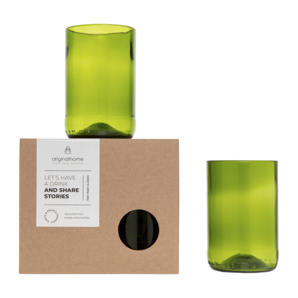 Lot de 2 verres en bouteilles recyclées Originalhome 280 mL_03