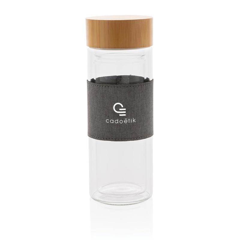 Bouteille isotherme en verre Impact personnalisable pour cadeau d'entreprise
