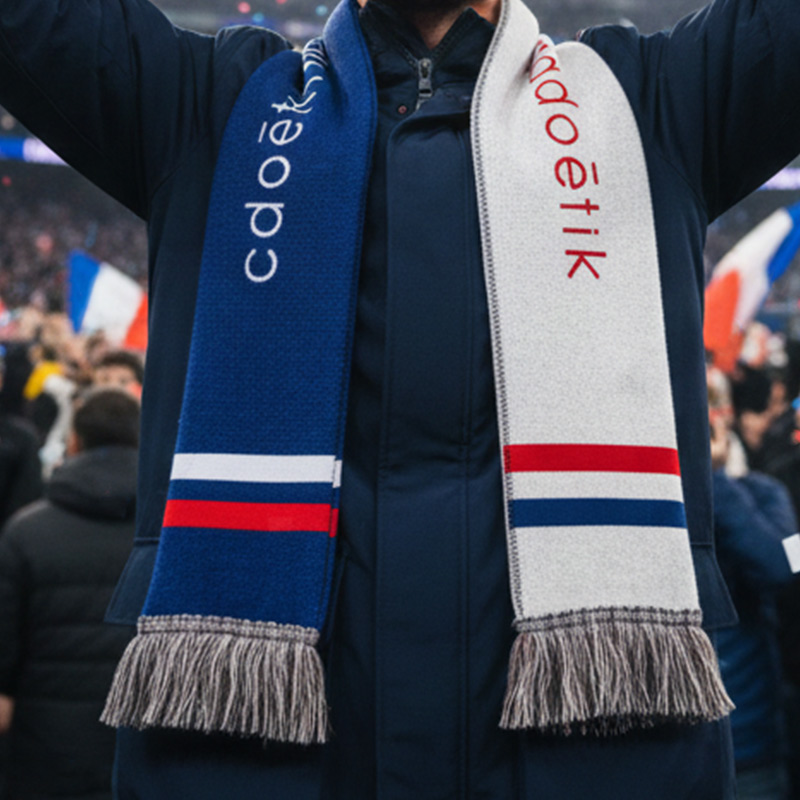 Écharpe de supporter sur-mesure en polyester recyclé rPET Ultra 180 g_00