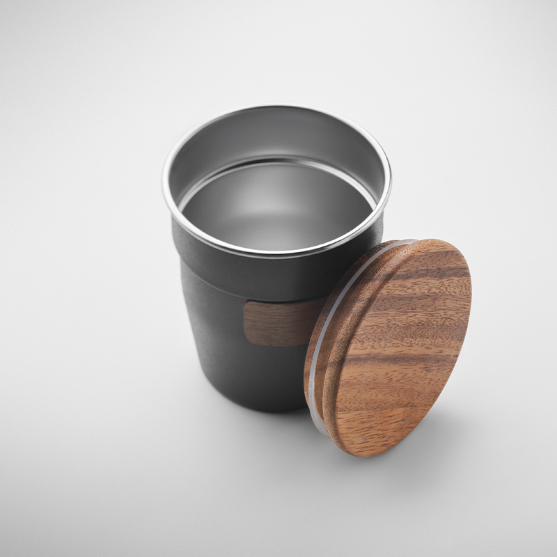 Mug de voyage en inox recyclé Walnut 350 mL_05