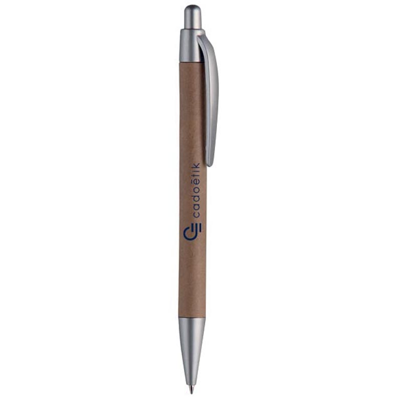 Stylo publicitaire - Stylo bille avec corps en carton Pushton