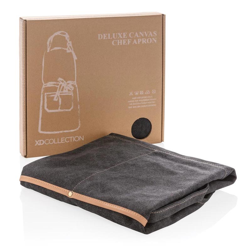Tablier de chef en toile Deluxe 450 g_07