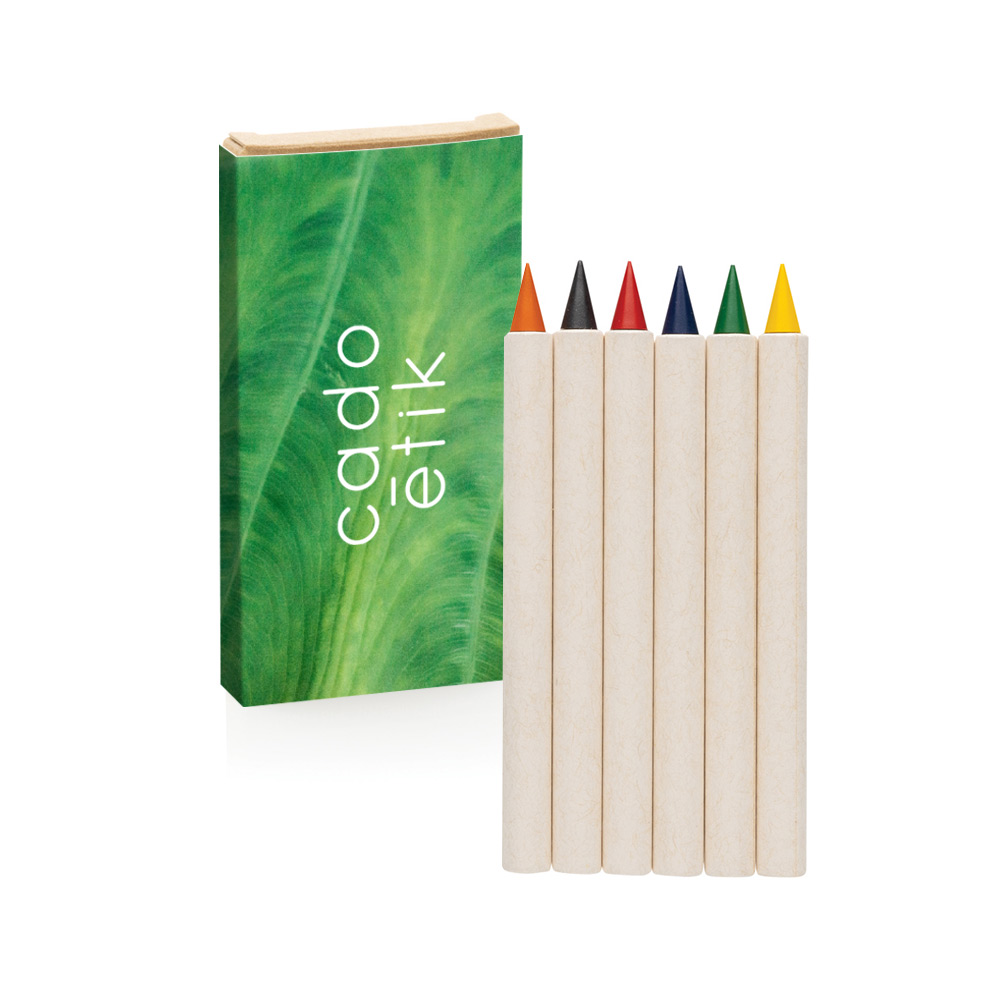Set de 6 crayons de couleur en papier recyclé certifié Infinity Micki_01