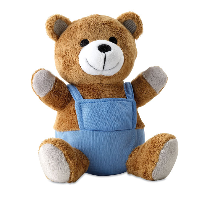 Peluche ourson Nico_Bleu