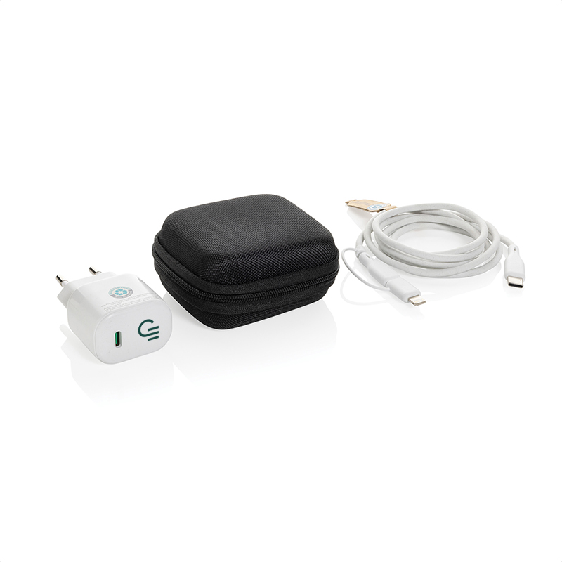 Set de chargeurs rapides en plastique recyclé certifié Boost_1
