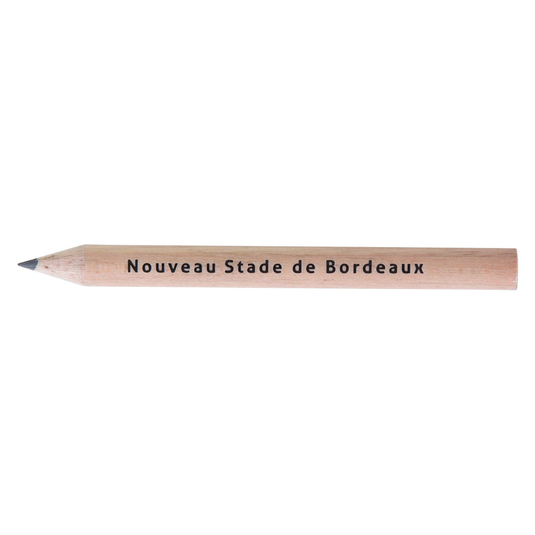 Crayon à papier publicitaire - Crayon à papier personnalisé Prestige naturel 8,7 cm incolore