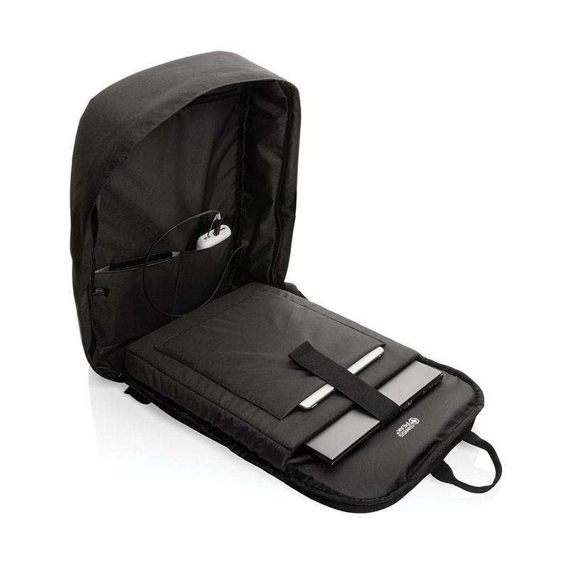 Sac à dos antivol en polyester recyclé rPET Swiss Peak Line 11 L_03
