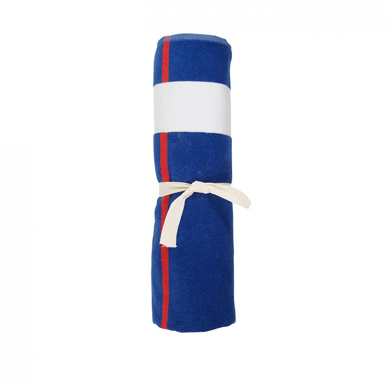 Serviette de plage en coton recyclé et Seaqual® Citizen Blue 550 g_04