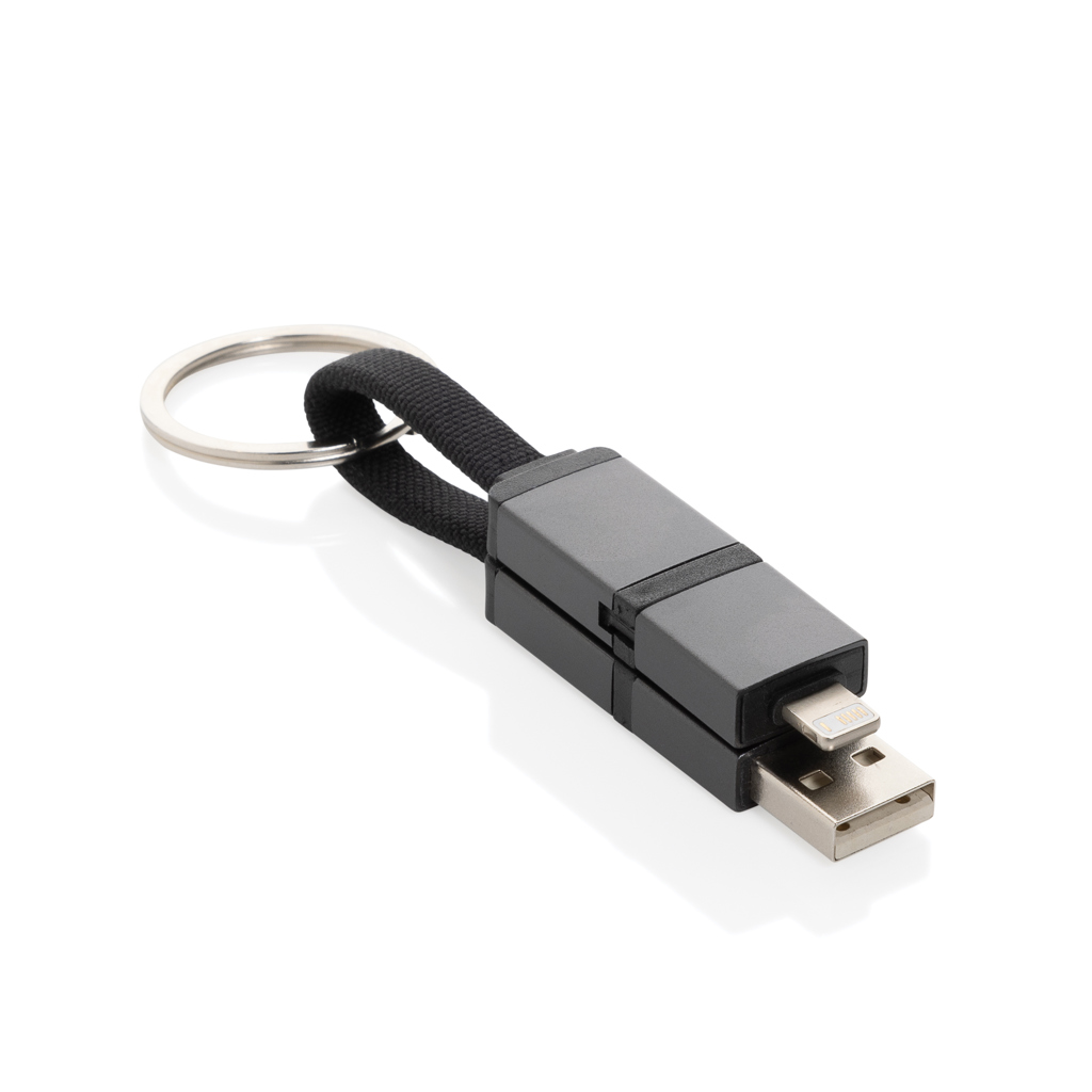Câble de charge rapide en aluminium recyclé certifié Terra_Gris
