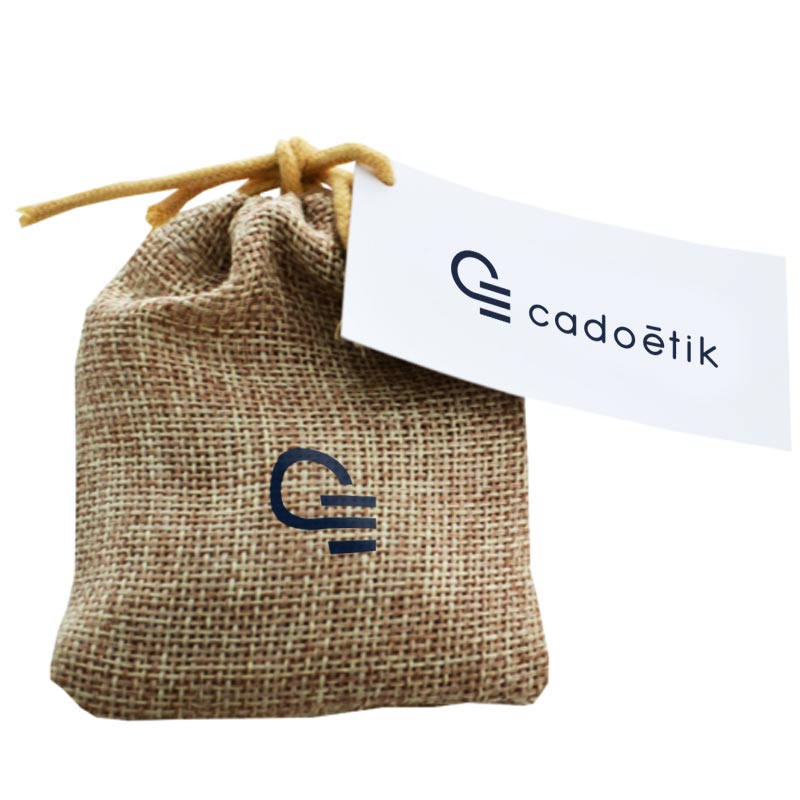 Sachet de lavande dans sachet en jute personnalisable