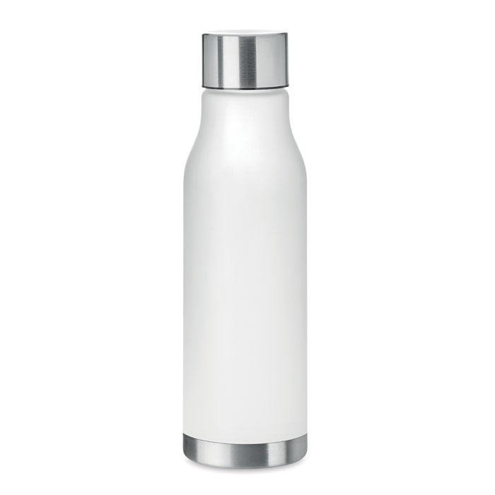 Bouteille en plastique recyclé rPET Glacier 600 mL_Blanc transparent