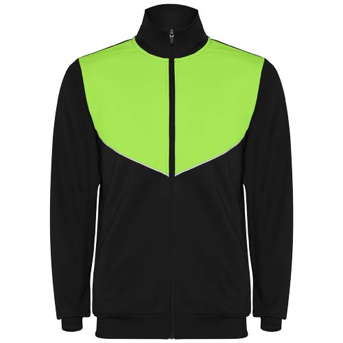 Survêtement unisexe en polyester certifié Evans 225 g_Noir/Citron vert