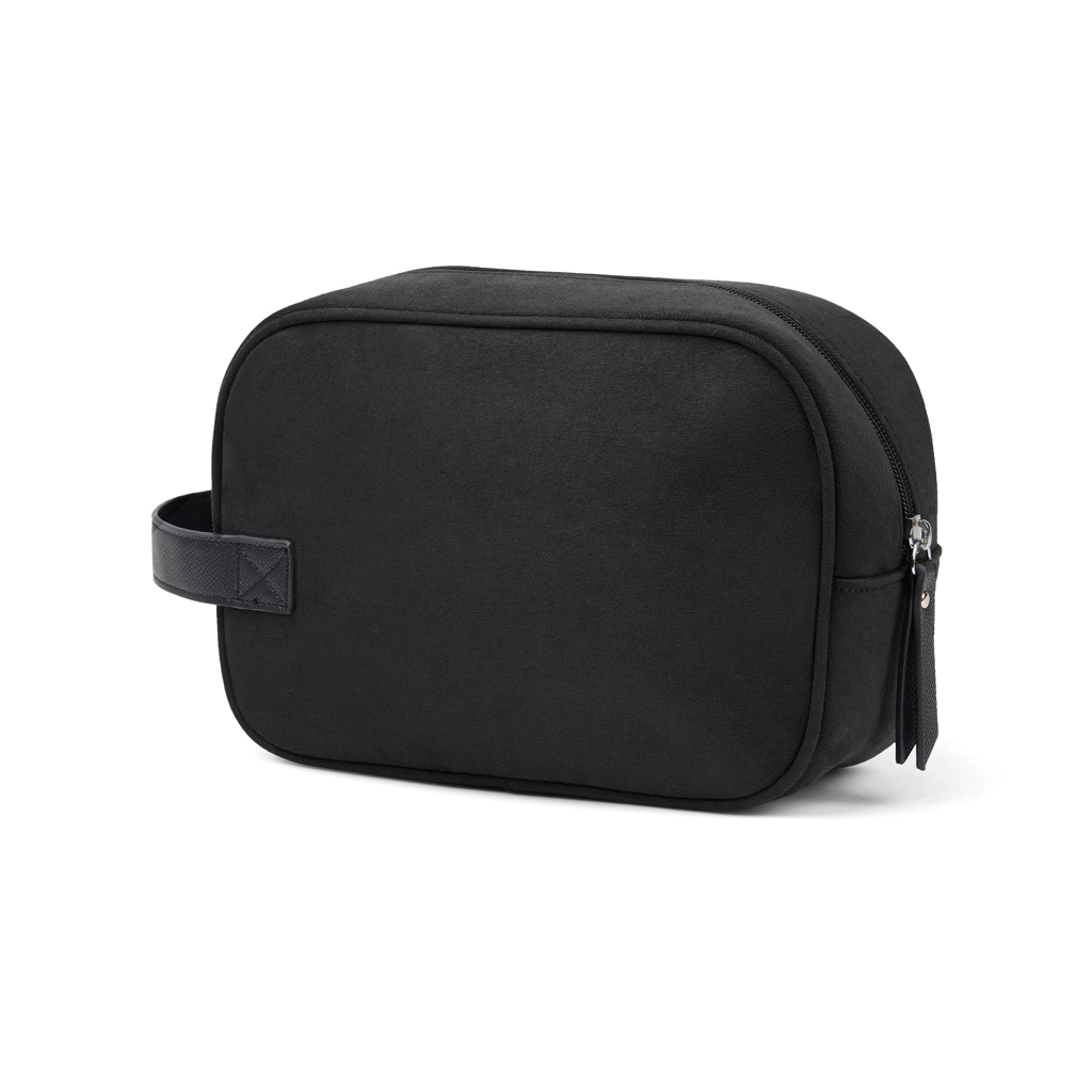Trousse de toilette en polyester recyclé certifié Vinga Marlow_Noir