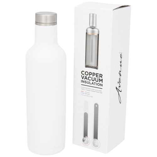 Gourde isotherme en inox Pinto 750 mL_Blanc