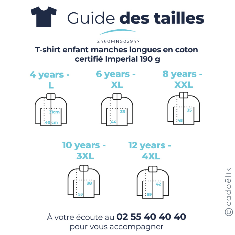 T-shirt enfant manches longues en coton certifié Imperial 190 g_06