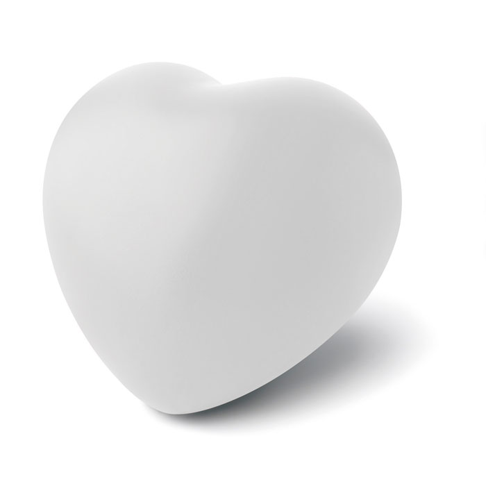 Balle anti-stress cœur Lovy_Blanc