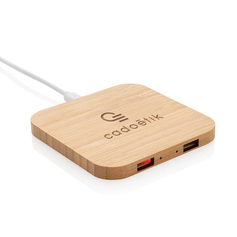 Chargeur à induction 5W en bambou FSC® Double_1