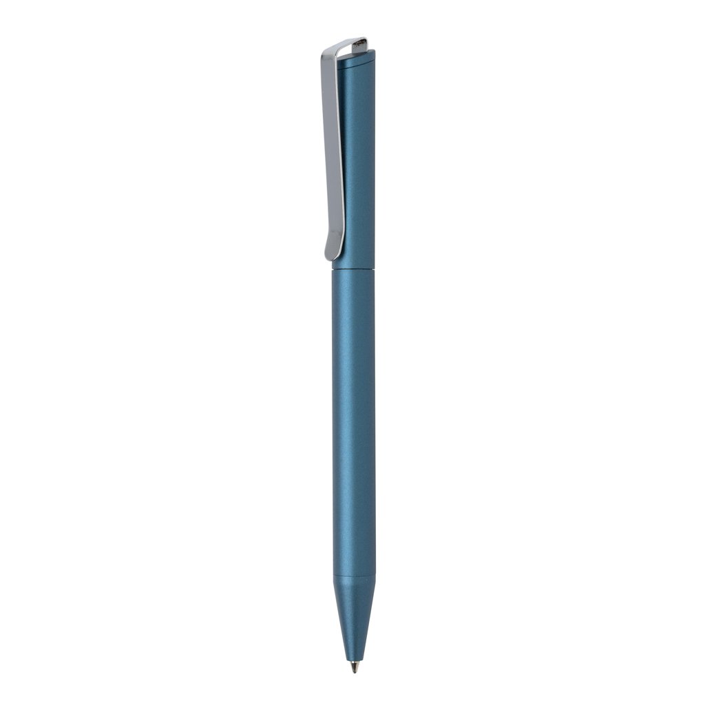 Stylo en aluminium recyclé certifié Xavi_Bleu royal