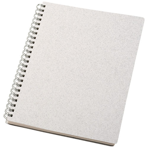 Carnet à spirale A5 en carton et coton recyclés Bianco_Blanc