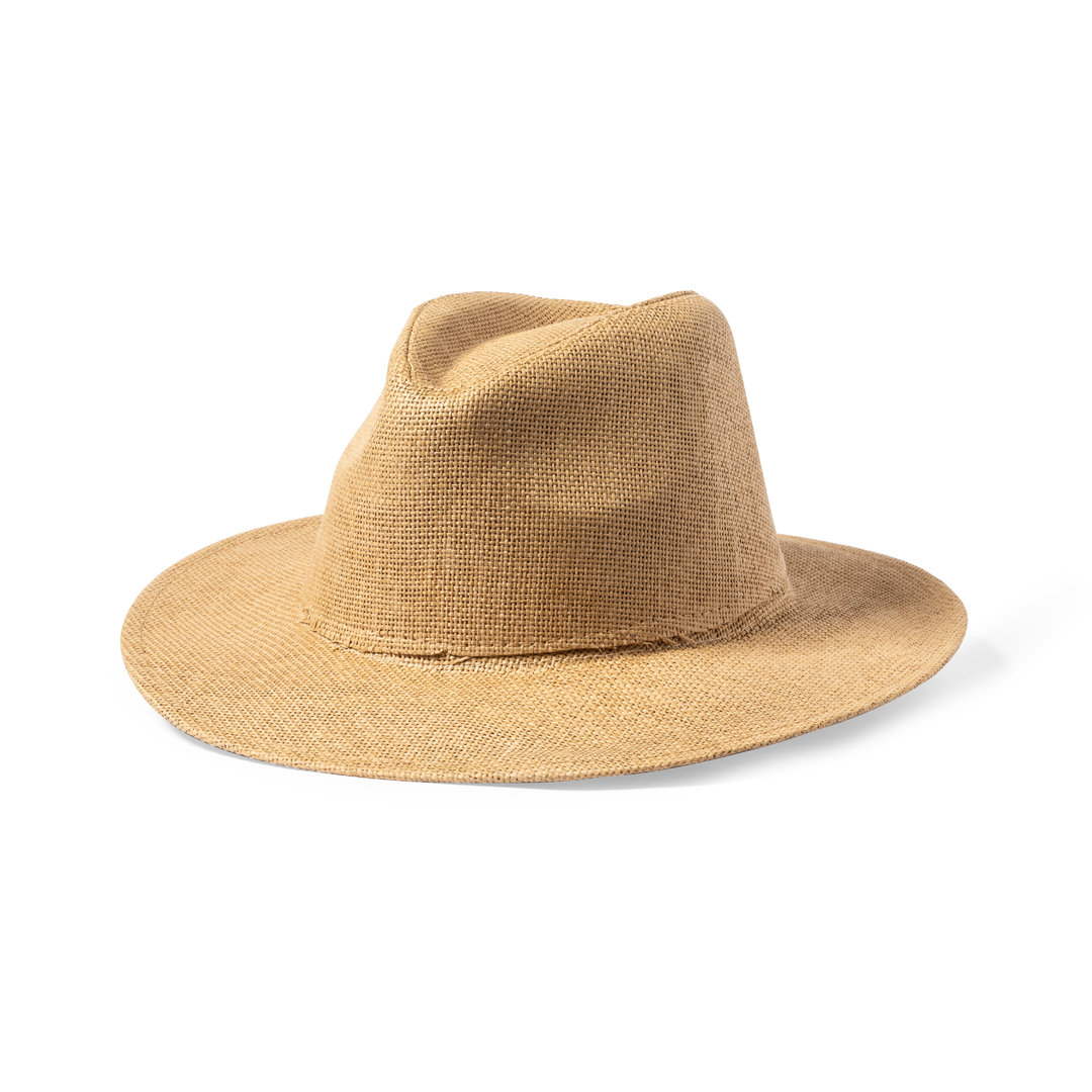 Chapeau en paille de papier Mulins_Marron