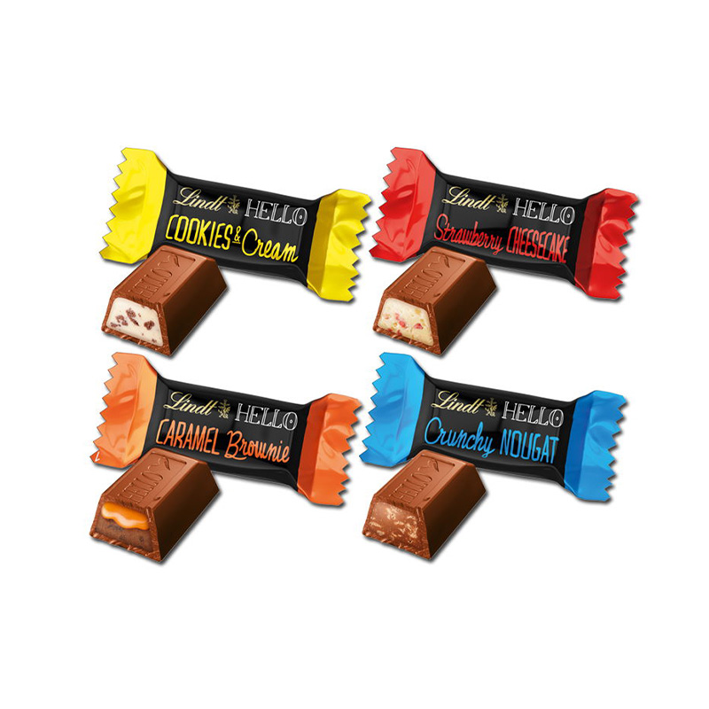 Boîte pyramidale 4 chocolats Lindt Hello_02