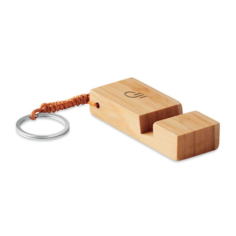 Porte-clés publicitaire jeton en bois Plywood_1