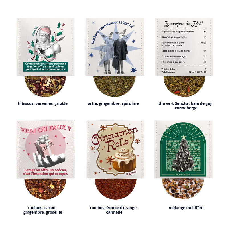 Calendrier de l'Avent 25 sachets de thé bio Le Beau Thé Cube_04