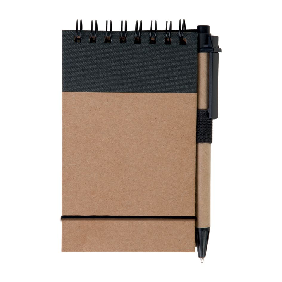 Bloc-notes A7 avec stylo en papier recyclé Éperon_06