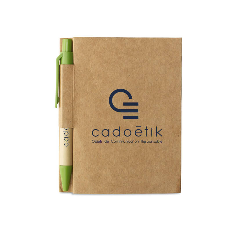 Carnet publicitaire - Bloc-notes et mini-stylo Cartopad à personnaliser
