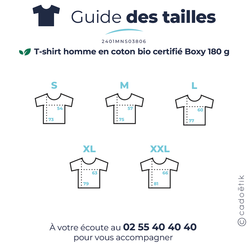 T-shirt homme en coton bio certifié Boxy 180 g_05