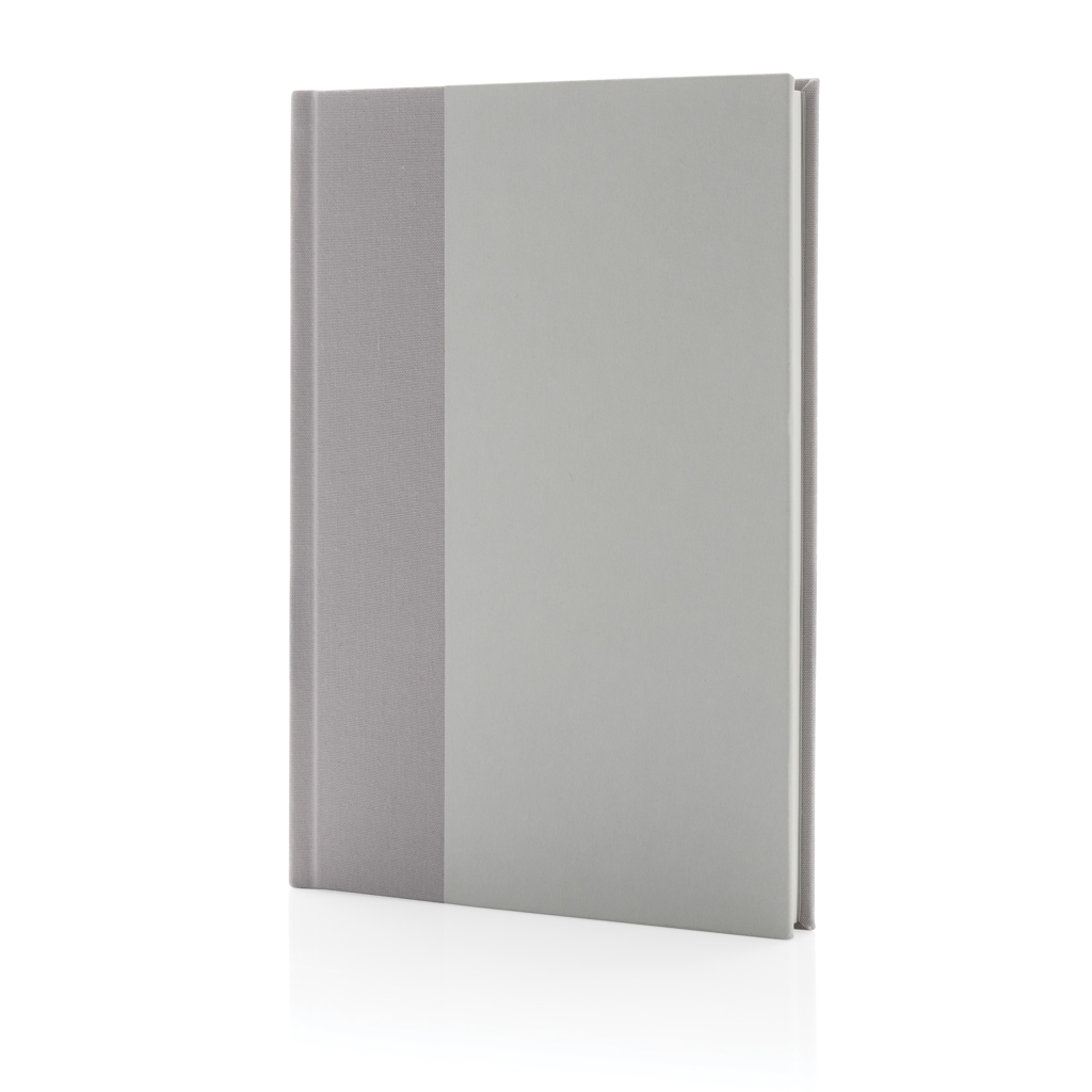 Carnet A5 en Kraft et rPET certifié Words_Blanc cassé