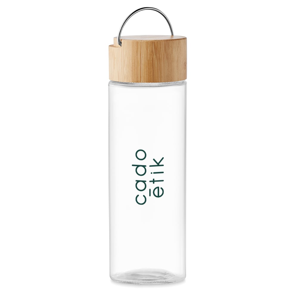 Bouteille en verre et bambou Ameland 500 mL_01