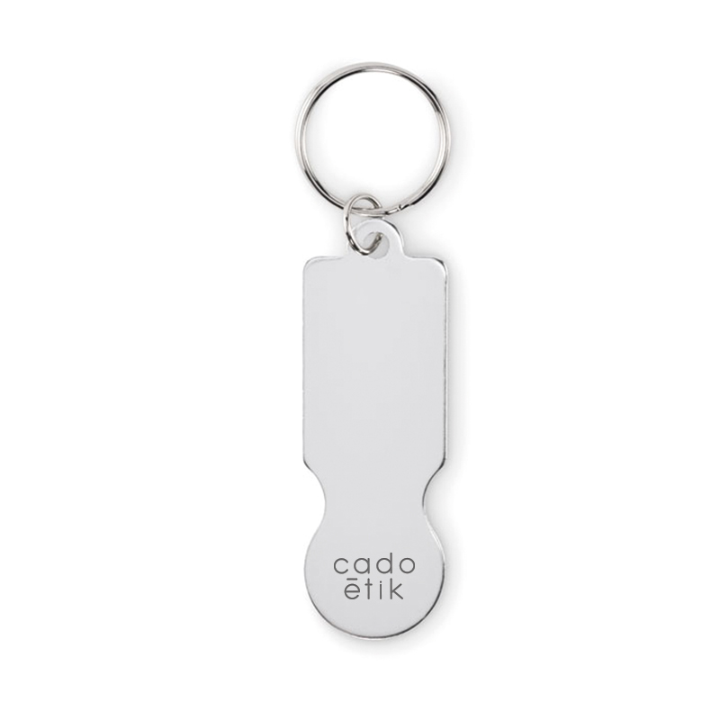 Porte-clés jeton en alu recyclé Tokley_1