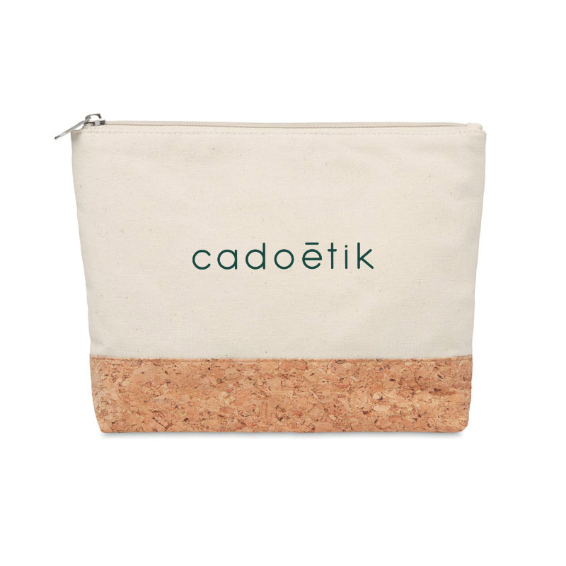 Trousse de toilette publicitaire en coton et liège Porto