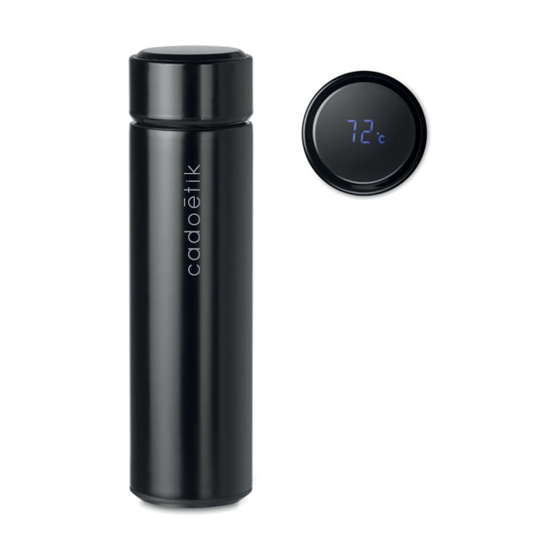 Bouteille isotherme en inox avec indicateur de température et infuseur à thé Pole_1