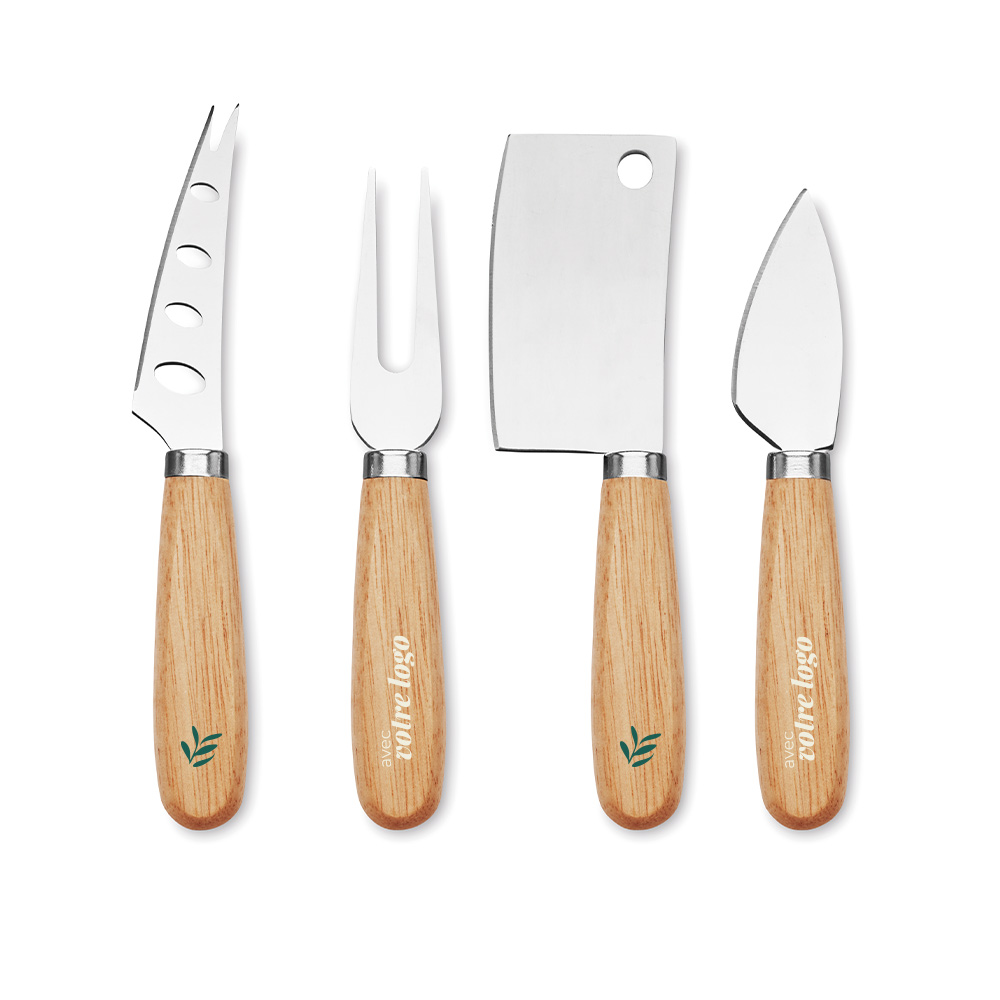 Ensemble de 3 couteaux à fromage en bois et inox Camembert_03