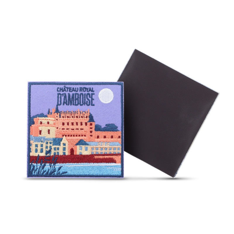 Magnet publicitaire souple brodé sur-mesure Bro_Sur-mesure