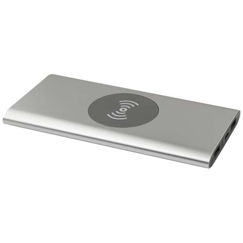 Batterie externe en alu et en plastique recyclés certifiés Juice 8 000 mAh_Argent