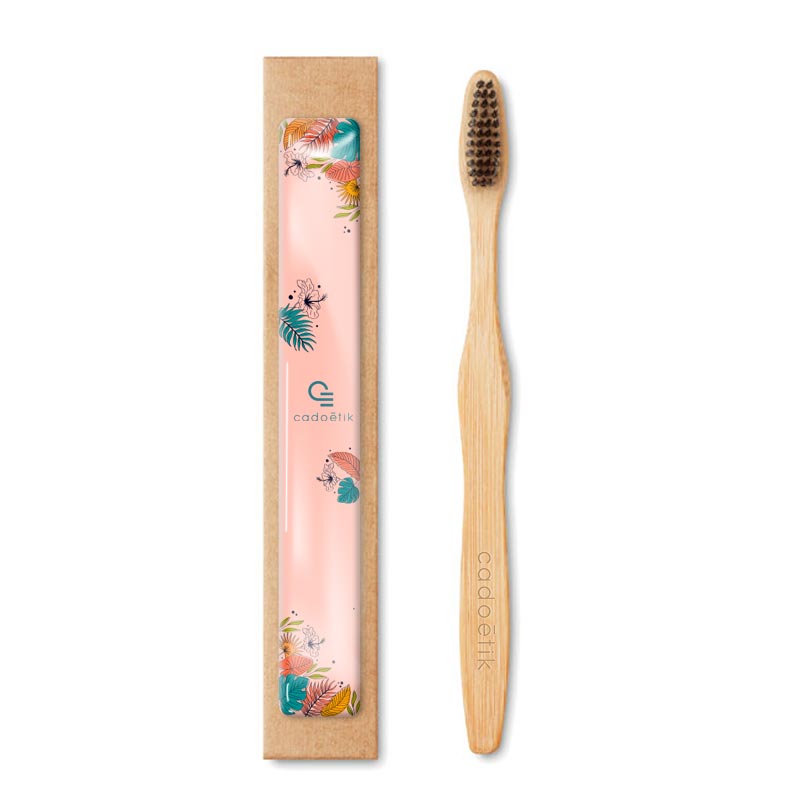 Brosse à dent publicitaire en bambou Dentobrush