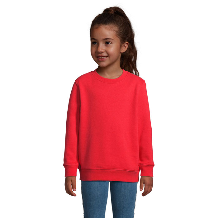 Sweat enfant en coton certifié et polyester recyclé Columbia _Rouge vif
