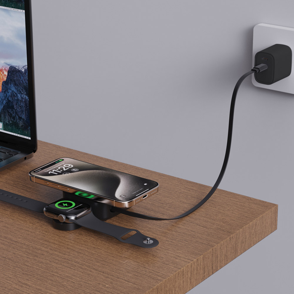 Chargeur rapide à induction magnétique 2 en 1 Urban Vitamin Golet 15 W_04