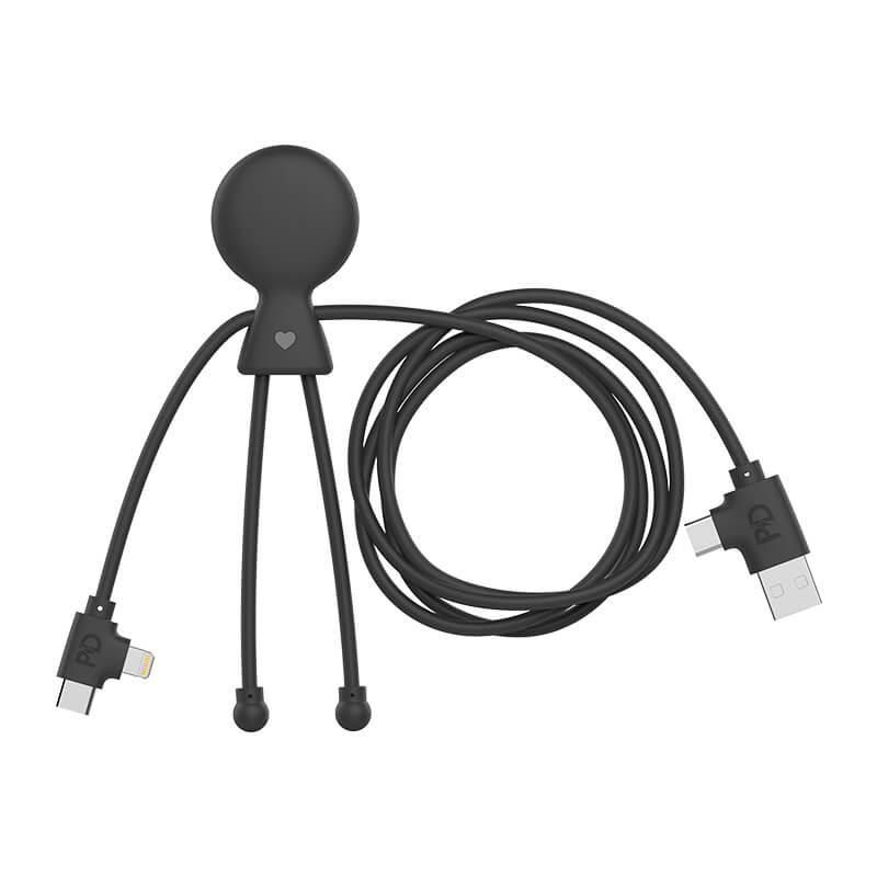 Câble de charge et data transfer Mr Bio Long Fast_Noir