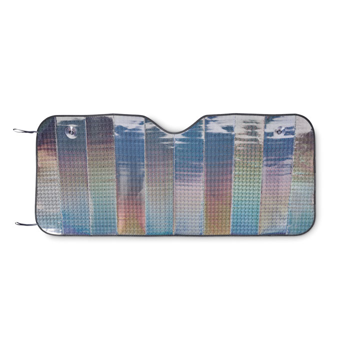 Pare-soleil personnalisé pliable Carshade_Argent mat