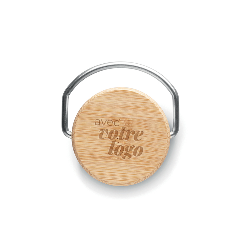 Bouteille isotherme publicitaire en inox et bambou Helsinki Extra 1500 mL_03