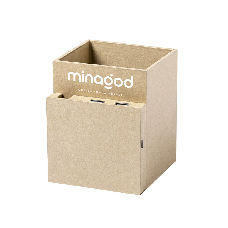 Chargeur à induction 4-en-1 en carton recyclé 5W Sondur_03