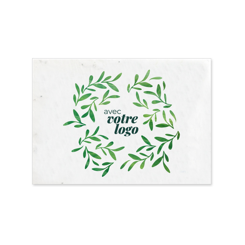 Carte à planter personnalisée en papier ensemencé Kernel_02